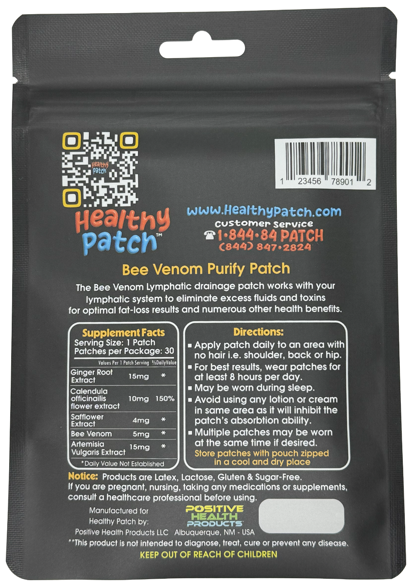 Bee Venom Purify Patch - 30 Day Supply