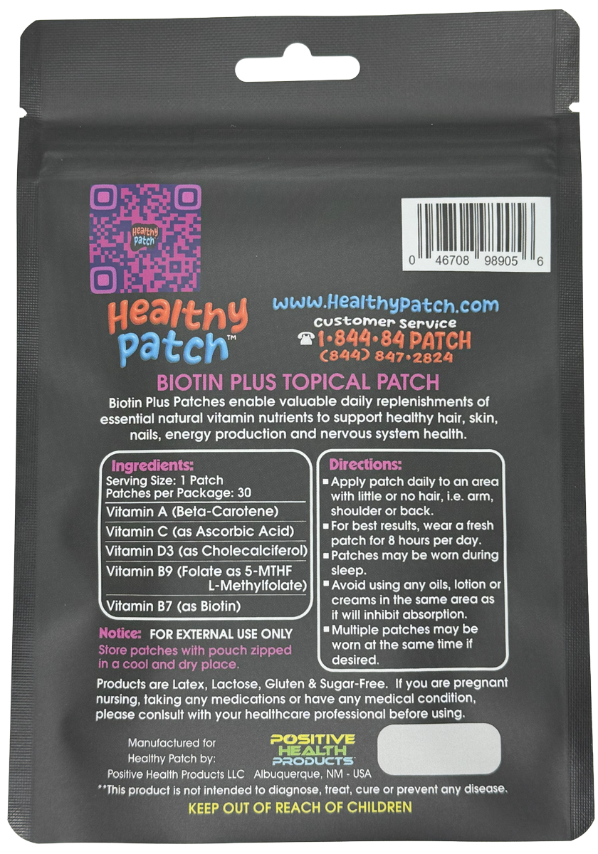 Biotin Plus Topical Patch - 30 Day Supply
