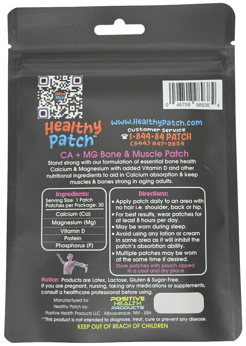 CA + MG Bone & Muscle Strength Patch - (30-day supply)