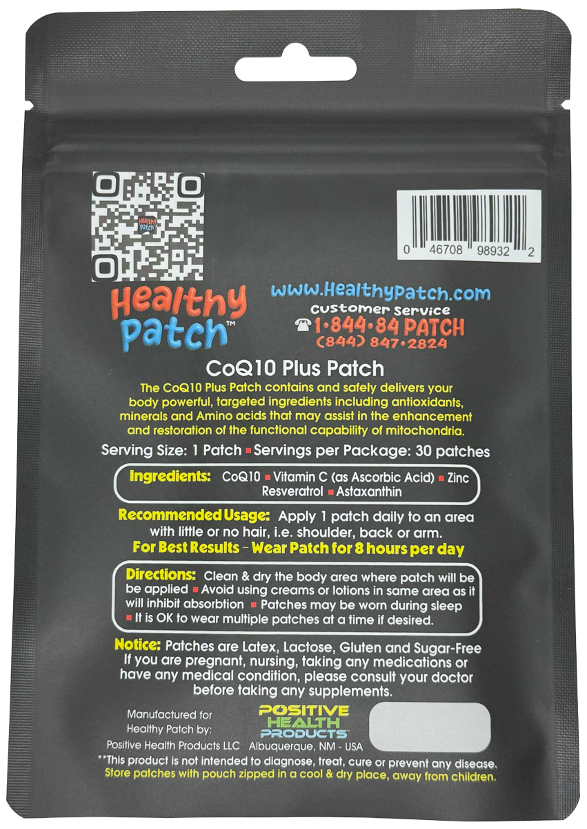 CoQ10 Plus Patch - 30 Day Supply