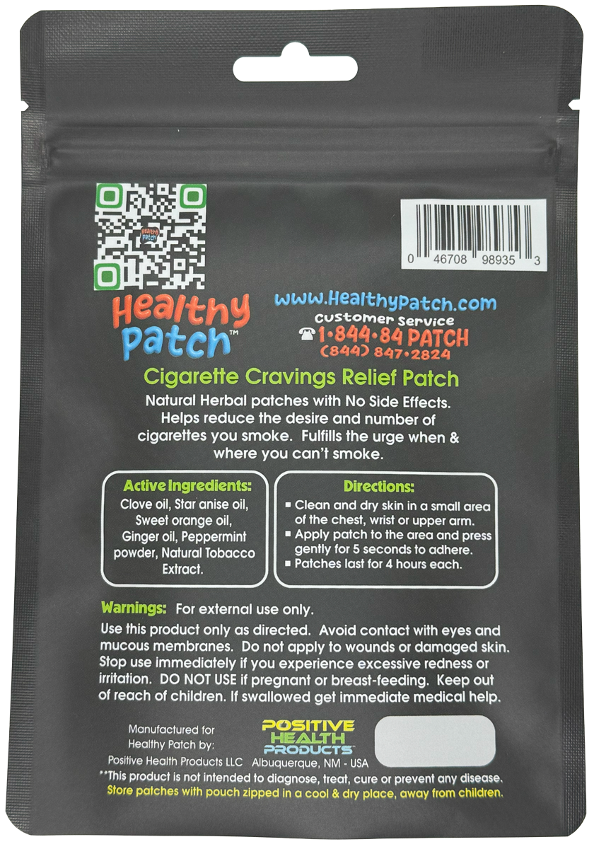 Cigarette Cravings Relief Patch - (30 Patches)