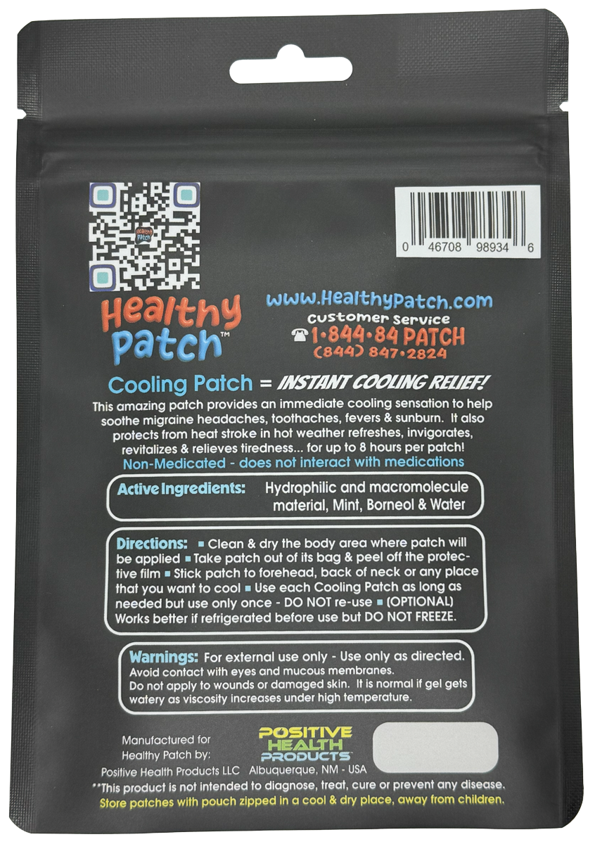 Cooling Patch for Adults - (4 Patches)