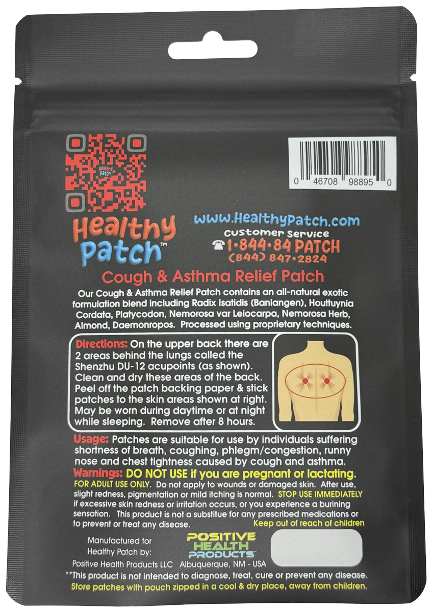 Cough & Asthma Relief Patch - 10 Patches