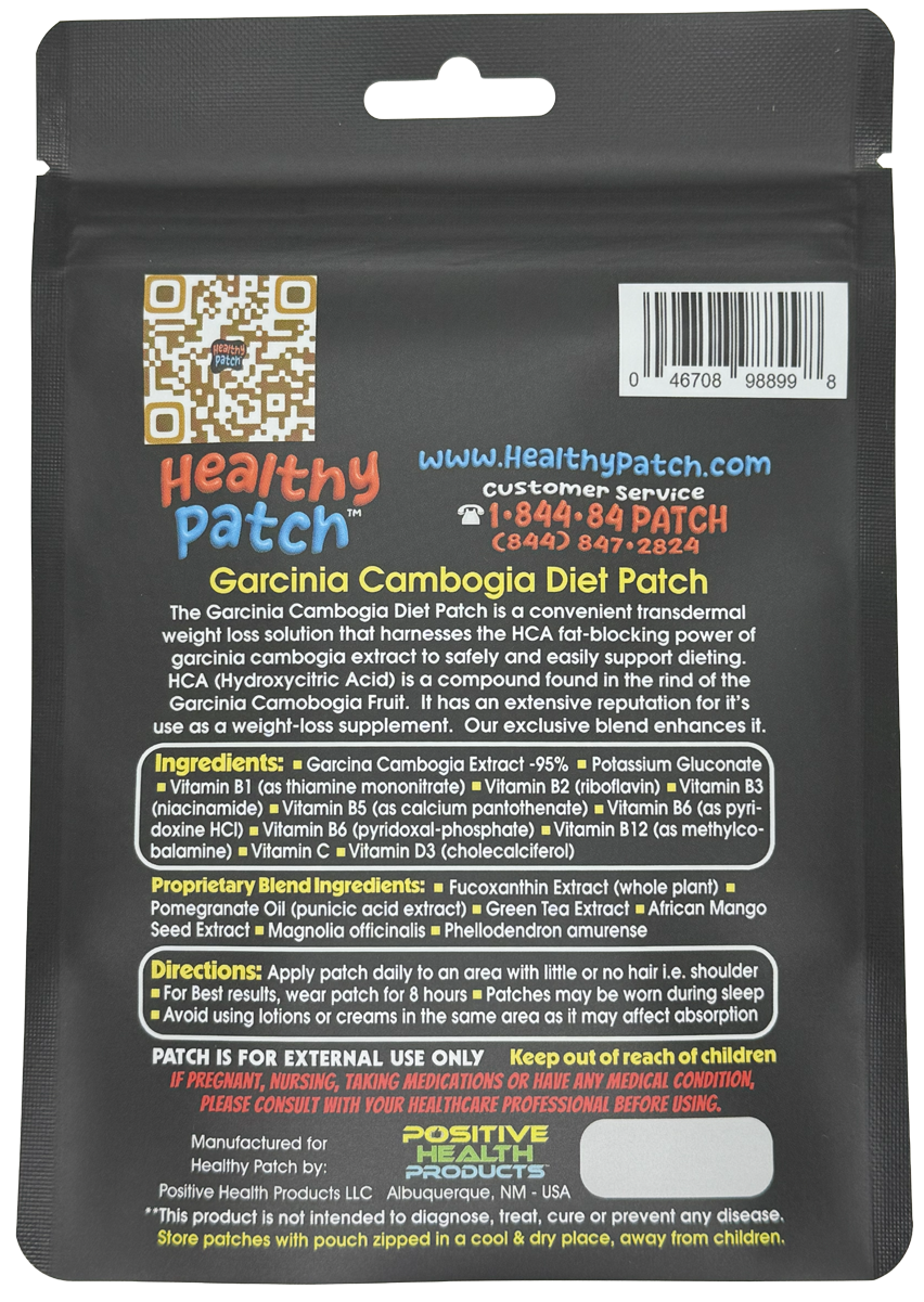 Garcinia Cambogia Diet Patch - 30 Day Supply