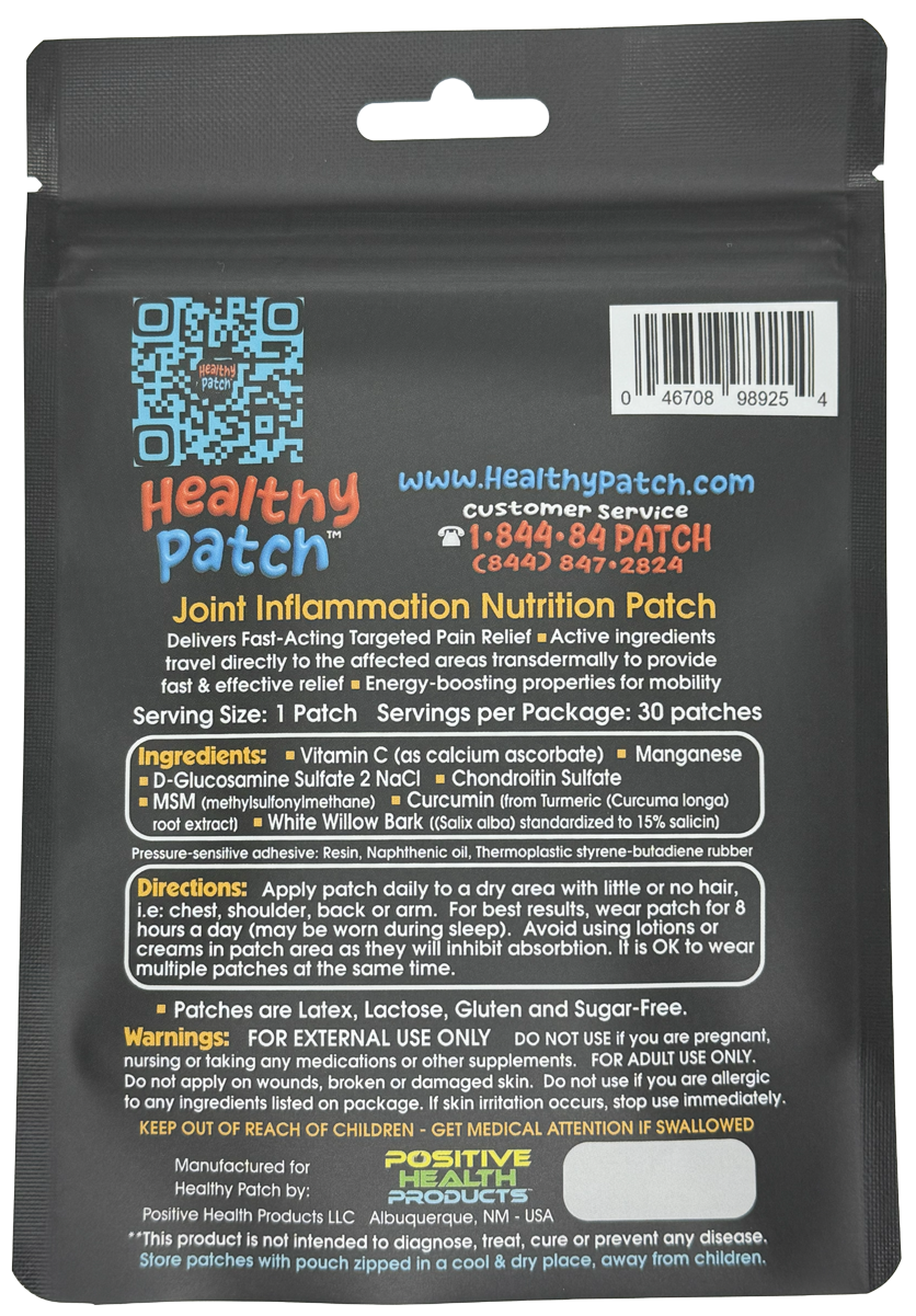 Joint Inflammation Nutrition Patch - 30-Day Supply
