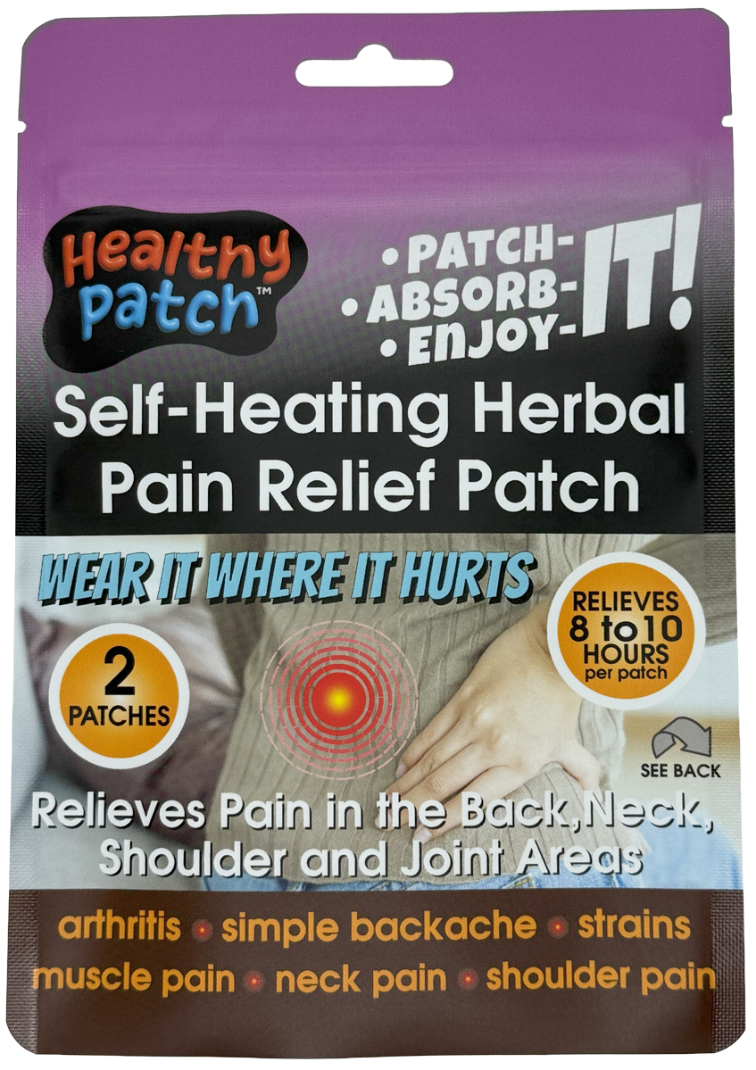 Self-Heating Herbal Pain Relief Patch - 2 Patches