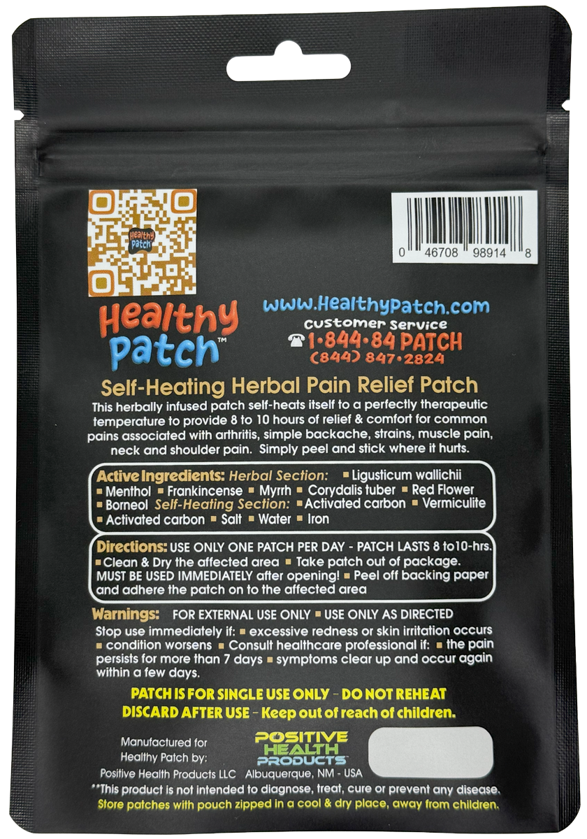 Self-Heating Herbal Pain Relief Patch - 2 Patches