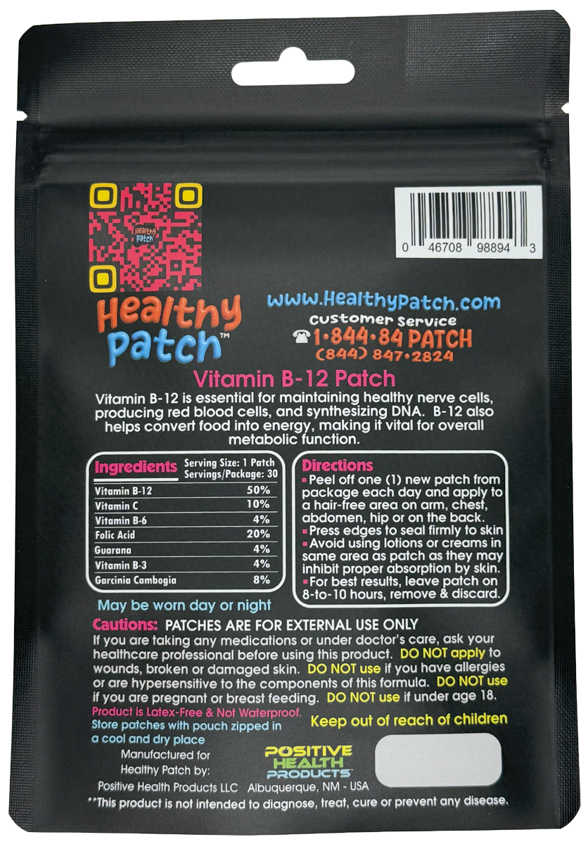Vitamin B-12 Patch - 30 Day Supply